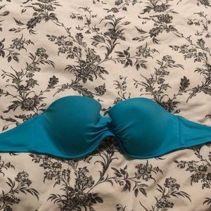 Victoria’s Secret Aqua Blue Strapless Swim Top